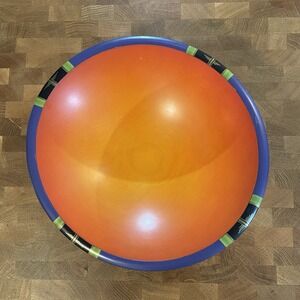 Peggy Potter Handcrafted Round Wooden Art Bowl Signed